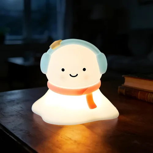 Miniatura 8 de Happy Duck Luz de noche con sombrero Regalo de cumpleaños Lámpara de silicona linda Dormitorio Luz de sueño LED Niños Linda luz nocturna Luz