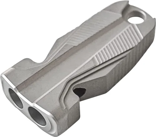 Silbato de supervivencia de emergencia de titanio con collar, silbato de seguridad fuerte de hasta 120 decibelios para supervivencia de emergencia,