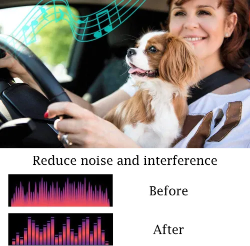 Miniatura 6 de Filtro de alimentación para coche EMI ruido tierra bucle aislador supresor para auto estéreo audio radio estéreo amplificador amplificador altavoz