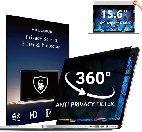 Miniatura 15 de Paquete de 2 pantallas magnéticas colgantes de privacidad para computadora de 27 pulgadas para monitor de pantalla ancha de 16:9, pantalla
