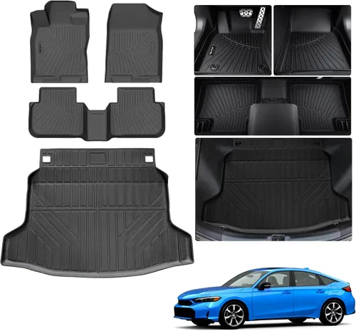 Miniatura 37 de Alfombrillas para Toyota Camry 2011-2017, primera y 2da fila, forro de carga TPE para todo tipo de clima, alfombrillas de coche para accesorios Camry