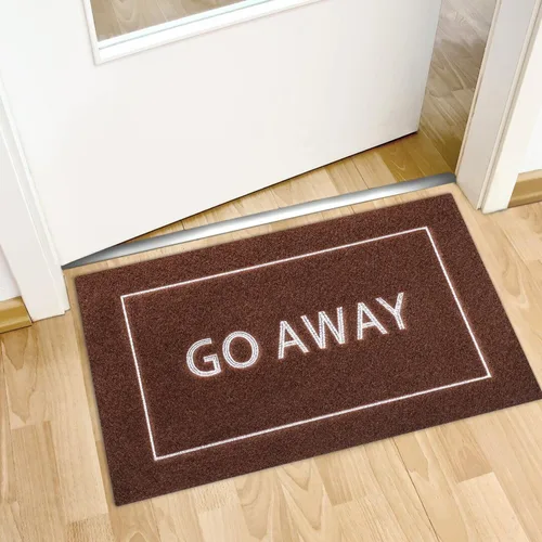 Miniatura 2 de JJUUYOU Tapete para puerta delantera, entrada exterior, duradero, tapete de bienvenida para interiores y exteriores, antideslizante, divertido