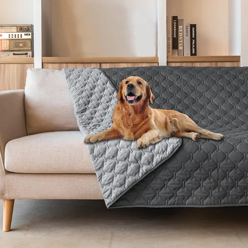 Miniatura 75 de gogobunny Manta 100% Impermeable de Doble Cara para Perros, Cubierta Suave para Cama de Mascotas, Reversible, Protege Muebles, Sillón, Sofá, Coche