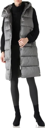 Miniatura 4 de Bellivera Chaqueta acolchada acolchada para mujer, ligera, con capucha, larga y plegable