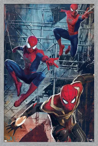 Miniatura 6 de Trends International Marvel Spider-Man: No Way Home - Póster de pared de trío, 14.725 x 22.375 pulgadas, versión premium sin marco