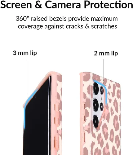 Miniatura 3 de Velvet Caviar Funda compatible con Samsung Galaxy S22 Ultra para mujer, probada en caídas de 8 pies, con forro de microfibra, bonitas fundas Blush