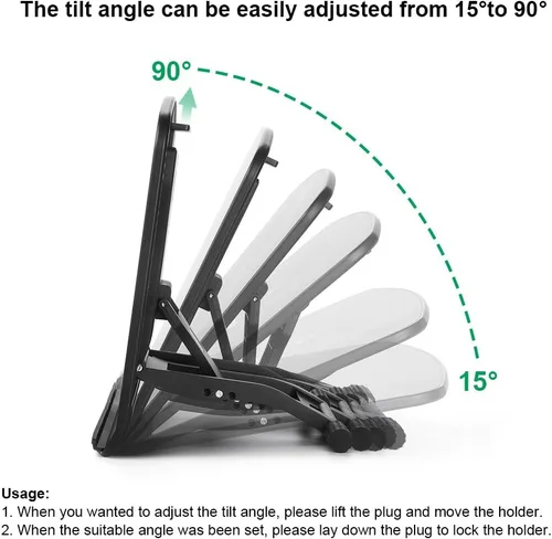 Miniatura 5 de Parblo PR 100 Soporte universal para tableta de dibujo ajustable para monitores de gráficos digitales de dibujo de 10 a 16 pulgadas, tabletas