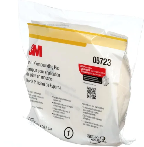 Miniatura 13 de 3M Almohadilla de compuesto de espuma, 05723, de un solo lado, respaldo plano, gancho y bucle, 8 pulg (203.2 mm), 2 almohadillas/bolsa