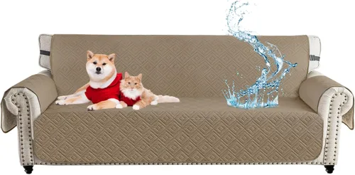 Miniatura 45 de XINEAGE Funda 100% impermeable para silla y sofá para mascotas, funda antideslizante para sofá, fundas lavables para silla, protector de muebles