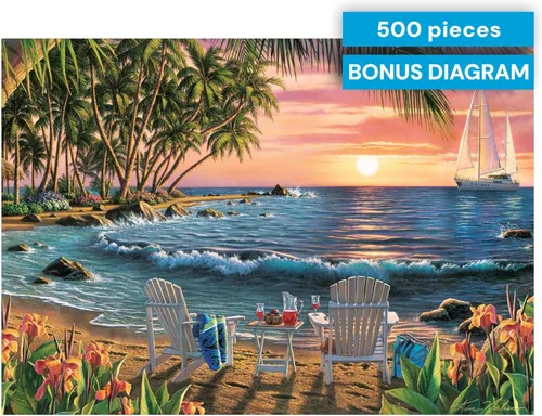 Miniatura 6 de Buffalo Games - Summertime - Kim Norlien - Rompecabezas de 500 piezas para adultos, rompecabezas desafiante perfecto para noches de juego, diagrama