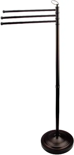 Kingston Brass CC2025 - Toallero independiente vintage, 39-1/2 pulgadas de altura, diámetro de base de 10 pulgadas, bronce aceitado Oil Rubbed Bronze