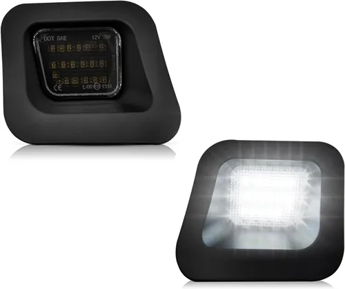 Miniatura 8 de AlyoNed - Luz LED para Placa de Matrícula, Compatible con Dodge Durango 2014-2022, Camioneta, Lente Transparente, 6500K Blanco