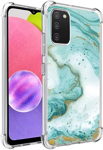 Miniatura 5 de Funda para Galaxy A03S: Funda delgada y flexible de TPU para niñas y mujeres, funda de silicona suave con absorción de impactos, para Samsung Galaxy