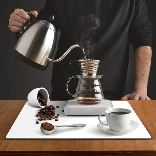 Miniatura 5 de ZLR Tapete de barra de café para encimeras (12 x 16 pulgadas, pequeña), tapete para secar platos absorbente que oculta las manchas para máquinas