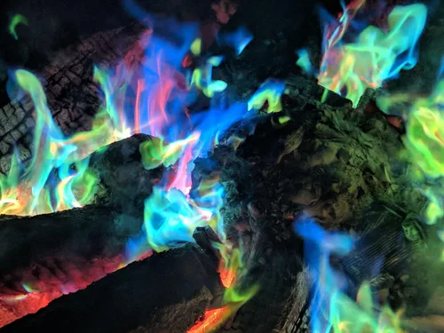 Miniatura 3 de Mystical Fire Paquetes que cambian de color para fogatas, fogata de larga duración, encantada, multicolor, diversión familiar mágica para interiores