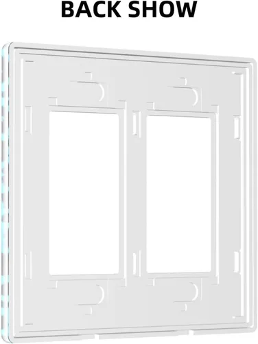 Miniatura 685 de Placa de Interruptor de Luz Azul de 1 Gang, Placa de Pared Decorativa de Palanca Individual, Cubierta de Placa de Pared de Palanca, Placa Frontal