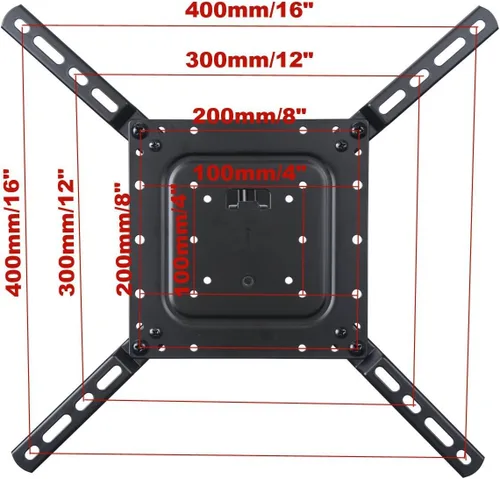 Miniatura 4 de VideoSecu Soporte de pared para TV con movimiento completo, inclinable y brazo articulado giratorio para la mayoría de televisores LCD LED 3D de 22