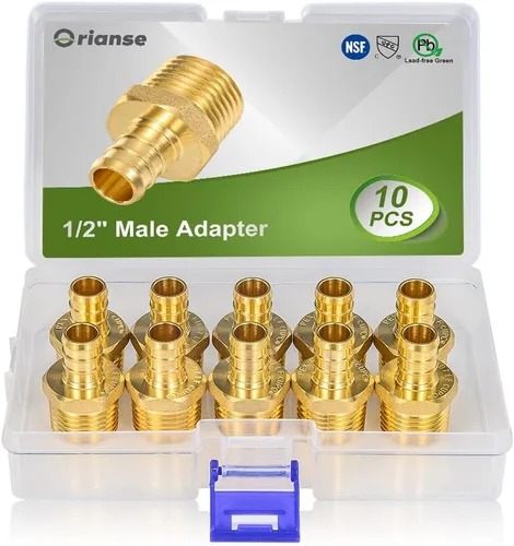 Miniatura 15 de Paquete de 2 adaptadores hembra Pex X 1 pulgada FIP de 1 pulgada, tubo Pex de 1 pulgada a rosca hembra NPT de 1 pulgada, puerto completo, sin plomo
