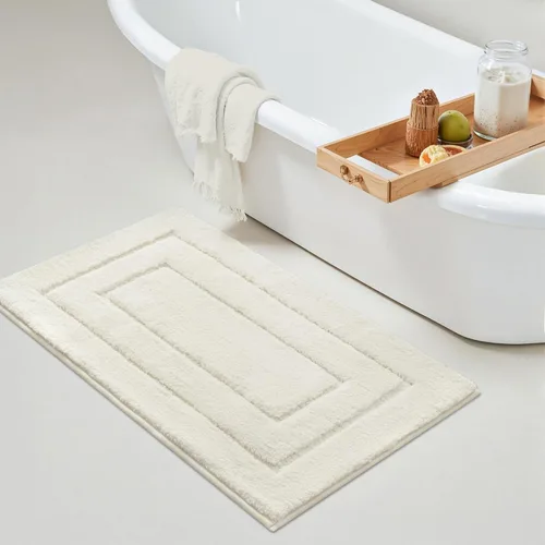 Miniatura 35 de GRANNY SAYS Alfombras de baño antideslizantes, lavables, extra suaves y absorbentes de agua para baño, alfombra de baño peluda de felpa, alfombra