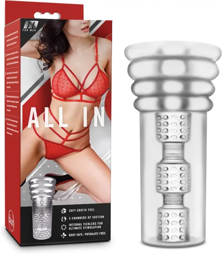 Miniatura 16 de Blush M para hombres All Nighter Pocket Pussy de 6.25 pulgadas – Suave y húmedo auto lubricante masculino Stroker – Masturbador masculino realista