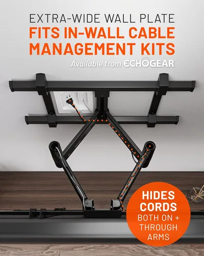 Miniatura 6 de ECHOGEAR Soporte de pared XL para TV de movimiento completo, soporte universal para televisores grandes de hasta 90 pulgadas - Articualtion suave