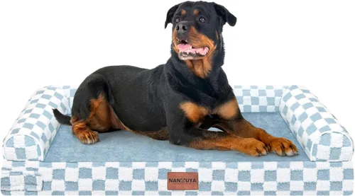 Miniatura 57 de Cama ortopédica lavable para perros medianos y grandes: cama con cojines de apoyo para perros medianos y grandes, cama impermeable de espuma tipo