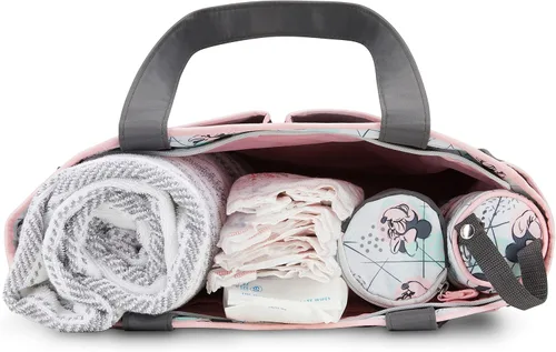 Miniatura 7 de Disney Cudlie Bolsa de pañales para mamás Bolsa de pañales de viaje grande y espaciosa para bebé niño y niña Bolsa de bebé multifuncional de 17