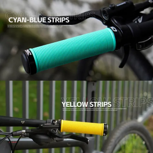 Miniatura 8 de Mountain Bike Grips MTB Grips Bicycle Grips for Mountain Bike MTB BMX, Black Blue Yellow Red Green