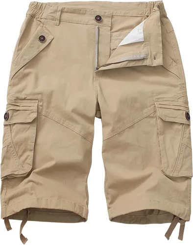 Pantalones cortos de senderismo para mujer, bermudas, pantalones cortos tipo cargo, pantalones cortos casuales de verano de 10 pulgadas, pantalones