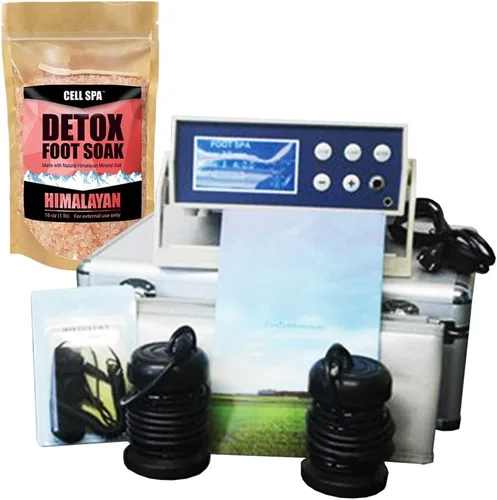 Miniatura 11 de Pantalla LCD digital Detox Ion Ionic Aqua Foot Bath Spa Chi Cleanse Fir Belt (Eucalyptus)