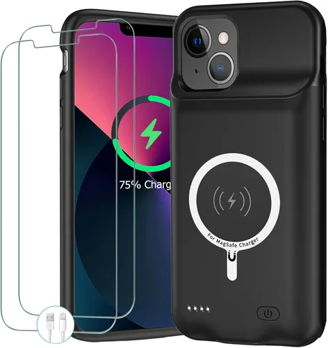 Miniatura 8 de Funda de batería para iPhone 11, funda protectora de carga portátil mejorada de 10000 mAh con carga inalámbrica compatible con iPhone 11