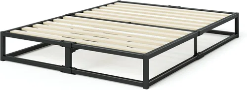 Miniatura 11 de Zinus Joseph - Marco de cama de plataforma de 10 pulgadas, soporte de listones de madera, no necesita somier, embalaje ecológico WonderBox(TM)