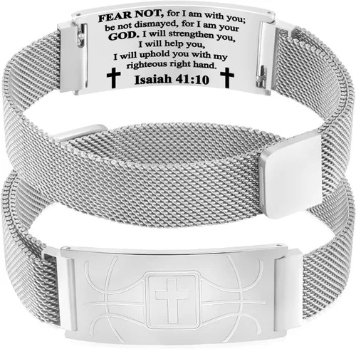 Miniatura 84 de Regalos de graduación, pulsera de fútbol, fútbol, baloncesto, béisbol, regalos de pulsera, pulseras de cruz de fe para hombres, bautismo, primera