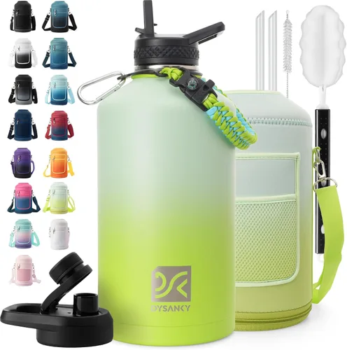Miniatura 86 de DYSANKY Botella de agua aislada de 32 onzas, metal al vacío de acero inoxidable grueso, jarra de agua deportiva portátil para gimnasio y senderismo