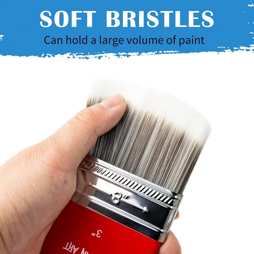 Miniatura 4 de Falling in Art Pincel Filbert Paddle para Pintura, Pincel de Escala para Pinturas al Óleo y Acrílicas, 1 Pulgada