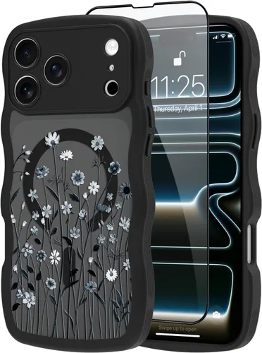 Miniatura 8 de OOK Funda magnética para iPhone 11 [compatible con MagSafe] Funda delgada mate translúcida negra para iPhone 11, funda protectora de lente de Negro