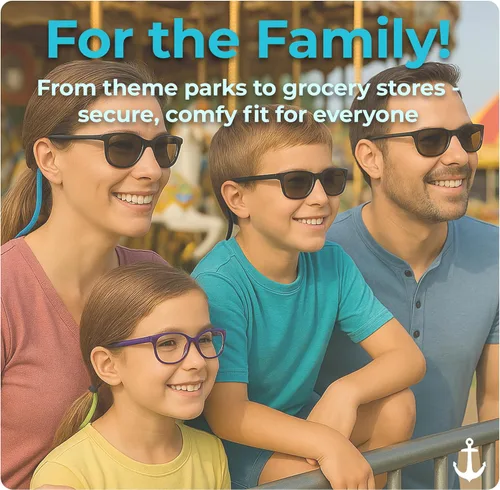 Miniatura 5 de Correas para gafas Anchor ajustables - Correas para gafas de sol - Correas deportivas para gafas para niños, hombres y mujeres - Soportes atléticos