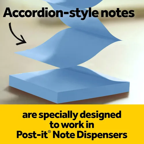 Miniatura 5 de Dispensador de Notas Post-it Moderno Negro El Paquete Incluye Dispensador y 3 Blocs de Notas Adhesivas Pop-up Super Sticky 2X El Poder de Adherencia