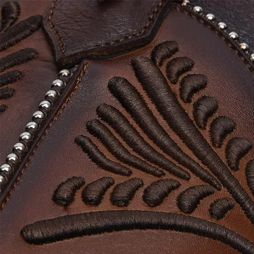 Miniatura 6 de Cuadra Botas altas de mujer en piel bovina con cremallera marrón