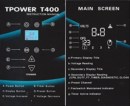 Miniatura 8 de Fuente de alimentación del tatuaje TPower T-400