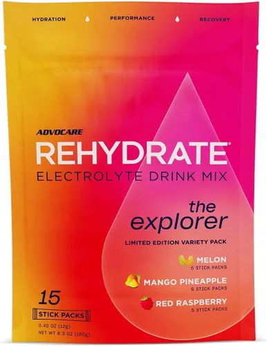 Miniatura 10 de AdvoCare Rehydrate - Mezcla de bebida con electrolitos - Incluye magnesio, sodio, potasio y calcio - antioxidante y fortificado con aminoácidos