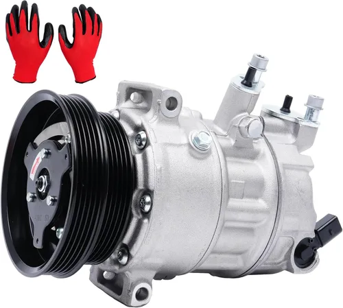 Compresor de CA 4717058 apto para 2007-2014 VW Beetle 2.5L, Golf Passat TT RS Quattro Golf SportWagen Jetta Bora 2.0L 2.5L, A/C con reemplazo de