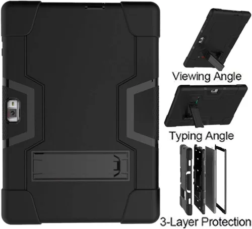 Miniatura 2 de Funda híbrida para tablet HAOVM S30 / Vankyo S30 para tableta, compatible con niños, funda Vankyo s30, a prueba de golpes, parte trasera dura