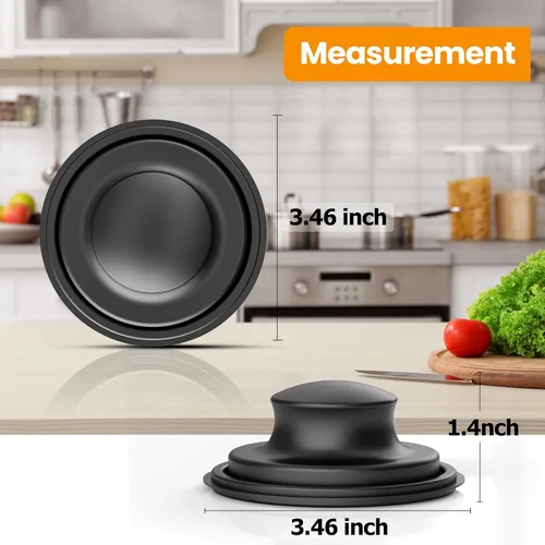 Miniatura 3 de Huntorny 2 Piezas Colador y Tapón de Drenaje para Fregadero de Cocina, Atrapador de Drenaje y Protector de Drenaje para Fregadero de Cocina, Tapón