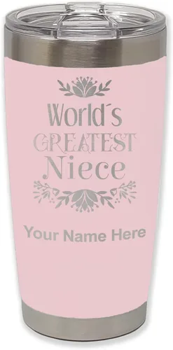 Miniatura 14 de LaserGram Vaso aislado al vacío de 20 onzas, con grabado personalizado incluido (negro)