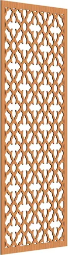 Miniatura 122 de Madison Paneles de pared decorativos de madera con calado, 9 3/8 pulgadas de ancho x 24 3/8 pulgadas de alto x 3/8 de alto, roble rojo rojo (Red Oak)
