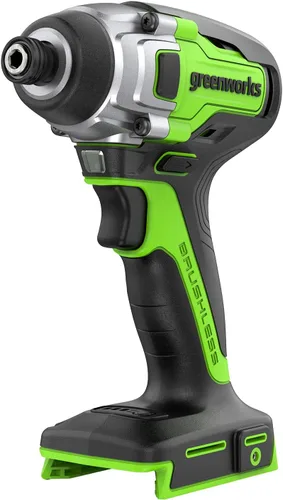Miniatura 14 de Greenworks - Taladro de impacto sin escobillas de 24 V de 1/4 pulg. inalámbrico, (2) baterías de 2.0 Ah, cargador compacto y bolsa incluidos