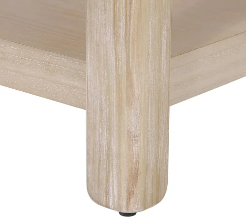 Miniatura 6 de Mesa auxiliar moderna de estilo simple con estante abierto para muebles de sala de estar, color negro