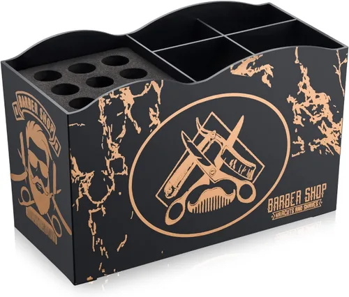 Miniatura 2 de Noverlife - Caja organizadora profesional para tijeras de barbero, organizador de almacenamiento para tijeras de peluquería de salón, peines, clips