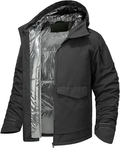 Miniatura 8 de WAHYI Men's Winter Thermal Jacket Waterproof Windproof Heat Reflective Lining Coat Outdoor Skiing Hiking Freezer Jackets